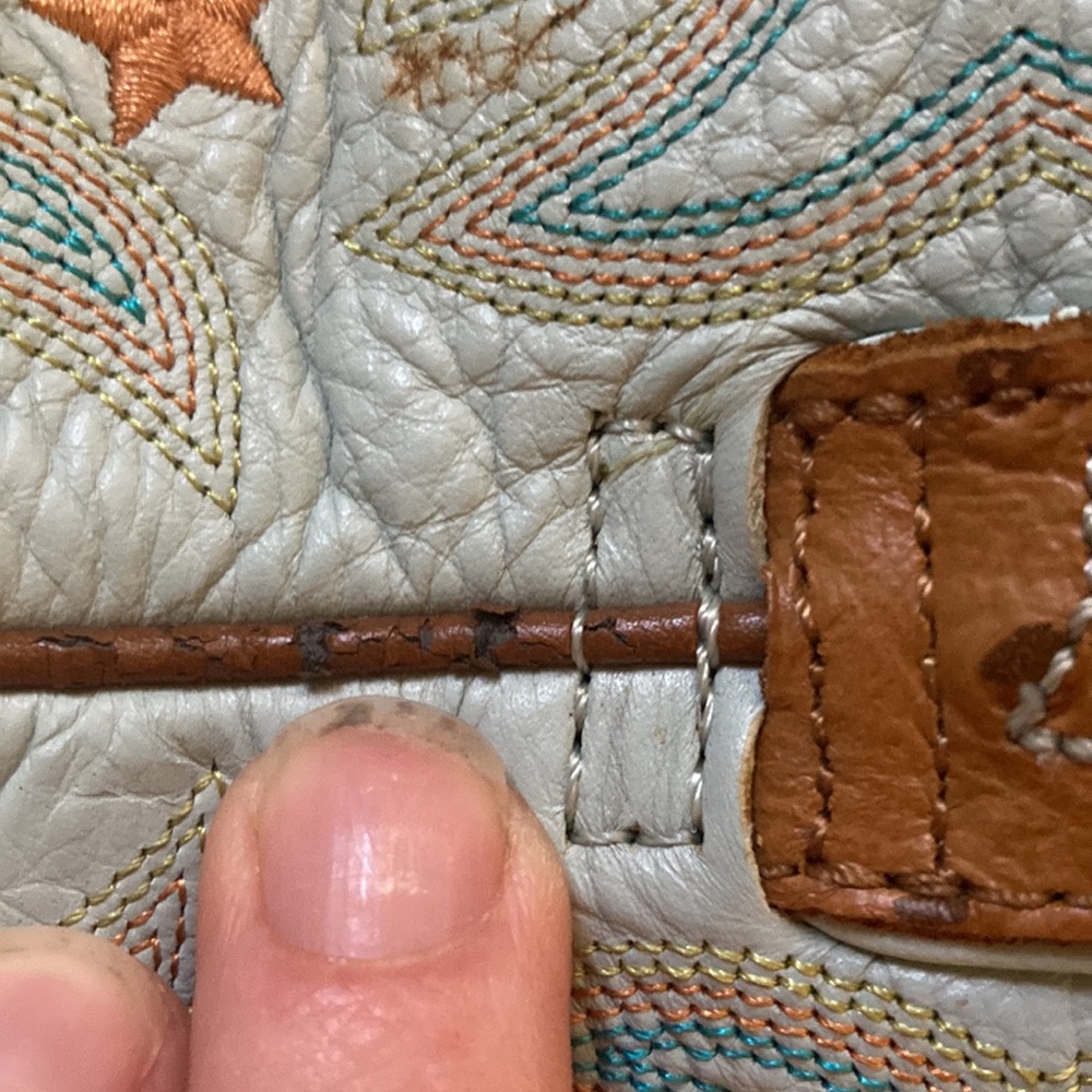 Ariat ProBaby Ostrich print cowboy boots size 6.5 - Picture 6 of 7